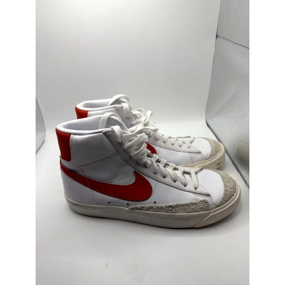 Nike Blazer‎ '77 Vintage Mid Womens 8 Sneaker Habanero Red Leather Skate Shoes